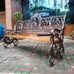 Kursi Taman Kursi Trotoar Motif Merak