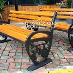 Bangku Taman Bahan Besi Cor