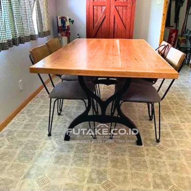 Kaki Meja Bahan Besi Cor Elegan