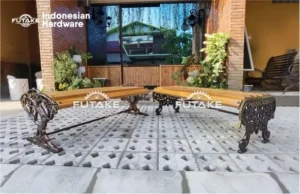 kursi taman besi cor surabaya terbaik