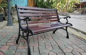 kursi taman dari besi cor